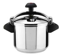 Shein Olla a presión rápida Inoxtar, fabricada en acero inoxidable 18/10, apta para todo tipo de cocinas, incluida la inducción, 3 sistemas de seguridad, fo
