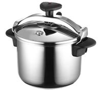 Shein Olla a presión tradicional Star de apertura rápida, fácil de usar, de acero inoxidable 18/10, apta para todo tipo de cocinas, incluida la de inducción