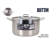 Shein Olla Con Tapa De Acero Apta Para Inducción 32Cm/0,8Mm/14L Colección Hotel Diseño Funcional y Fácil de Limpiar | Olla de Acero con Tapa Ajustada y Herm