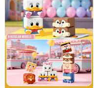 Shein OP MART Disney Classic POP CUBE-2 Series Caja Ciega, Incluye 9 Estilos Regulares + 1 Estilo Oculto, Con Personajes de Dibujos Animados Clásicos como L