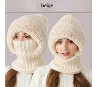 Shein ¡Opción para el calor del otoño y el invierno! Este gorro cálido y de punto en un tono rosa suave está hecho con una combinación de materiales de punt