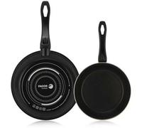 Shein Optimax - Set Sartenes Negras 18 + 26cm, Antiadherente Bicapa, Acero Esmaltado, Para Todas las Cocinas, Lavavajillas, Inducción, Limpieza Fácil ✅ Entr