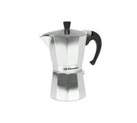 Shein Orbegozo KF 600, Cafetera italiana, 6 tazas de capacidad, apta para cocinas a gas, eléctricas y vitrocerámicas, mango ergonómico, válvula de , interio