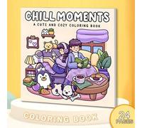 Shein (Original, Edición nueva de 2025, 7.9 * 7.9 pulgadas, 24 páginas, impresión de un solo lado) 1 pieza Libro para colorear para alivio del estrés para a
