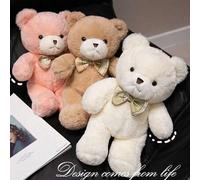 Shein Oso de peluche de 30cm con moño adorable, juguete de peluche suave - perfecto para regalos de San Valentín y Navidad, compañero suave y acogedor para