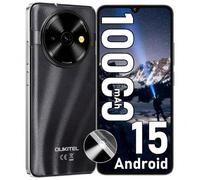 Shein OUKITEL C59 Smartphone Android 15 sin contrato, 10000 mAh, económico, 16 GB + 128 GB, pantalla HD de 6,88 pulgadas, SIM libre, linterna de 120 lúmenes