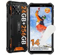 Shein OUKITEL WP32 PRO Smartphone para exteriores con Android 14, 24 (6+18) GB de RAM + 256 GB de ROM/1 TB, sin contrato, batería de 6300 mAh, cámara de 20