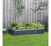 Shein Outsunny Huerto Urbano 174x90x30 cm Arriate de Jardín de Acero Incluye Guantes Jardinera Macetero Rectangular para Cultivos Plantas Flores para Terraz