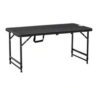 Shein Outsunny Mesa de Jardín Mesa de Comedor Exterior Plegable Rectangular para 4 Personas con Altura usable y Marco de Acero para Patio Terraza Balcón8x60