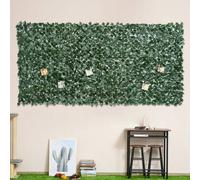 Shein Outsunny Seto Artificial en Rollo 3x1,5 m Pantalla de Cerca de Privacidad para Balcón Valla Jardín Exterior Planta Decorativa de Pared PE Verde