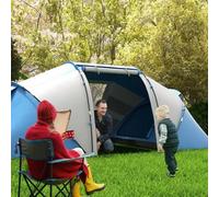 Shein Outsunny Tienda de Campaña Familiar para 4-6 Personas Tienda Camping Plegable Ligero con Bolsa de Transporte Impermeable para Playa Parque Senderismo