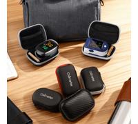 Shein Oxímetro de pulso digital para dedo con pantalla LED, monitor de saturación de oxígeno en sangre y frecuencia del pulso, monitor portátil de SpO2