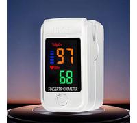 Shein Oxímetro de pulso portátil para el dedo, monitor de saturación de oxígeno en sangre, oxímetro de dedo, monitor de frecuencia cardíaca, oxímetro de pul