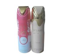 Shein PACK 2 UNIADES - DESODORANTES PARA MUJER - YARA CANDY , ECLAIRE 200 ML - LATTAFA SET 2 UNI
