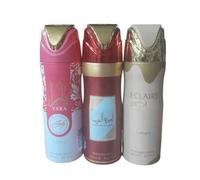 Shein PACK 3 UNIADES - DESODORANTES PARA MUJER - AMEERAT AL ARAB , ECLAIRE 200 ML , YARA CANDY 200 ML - LATTAFA SET 3 UNI