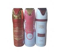 Shein PACK 3 UNIADES - DESODORANTES PARA MUJER - YARA CANDY , BADEE ROJO 200 ML , ANA ROUGE 200 ML - LATTAFA SET 3 UNI