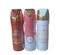 Shein PACK 3 UNIADES - DESODORANTES PARA MUJER - YARA CANDY , BADEE ROJO 200 ML , BADEE BLANCO 200 ML - LATTAFA SET 3 UNI