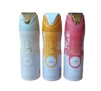 Shein PACK 3 UNIADES - DESODORANTES PARA MUJER - YARA CANDY , YARA MOY , YARA NARAJA 200 ML - LATTAFA SET 3 UNI