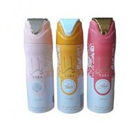 Shein PACK 3 UNIADES - DESODORANTES PARA MUJER - YARA CANDY , YARA ROSA , YARA NARAJA 200 ML - LATTAFA SET 3 UNI
