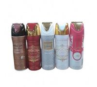 Shein PACK 5 UNIADES - DESODORANTES PARA MUJER - MUSAMAM WHITE , FAKAR WHITE 200 ML , YARA CANDY 200 ML , BADEE ROJO , BADEE BLANCO - LATTAFA SET 5 UNI