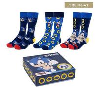 Shein Pack de 3 Calcetines diseño Sonic Talla 35-41.Envió gratis 24/72h.