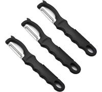 Shein Pack de 3 peladores de verduras giratorios de alta calidad, cuchillas de acero inoxidable ultraafiladas y mango suave, pelador de cocina perfecto para