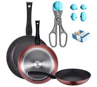 Shein PACK DE 3 SARTENES Ã20/24 y 28 cms + UTENSILIO MULTIUSOS LA CROQUETERA CON 4 MOLDES CON 20 BANDEJAS DE CONSERVACIÃN