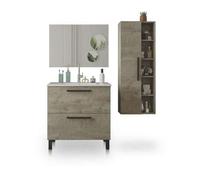 Shein Pack de baño con lavabo cerámico y columna Sense Plus V2