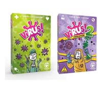 Shein - Pack Juego de Cartas Virus + Expansion Virus 2 Evolution - Edición Española - +8 Años - Minijuegos de Mesa