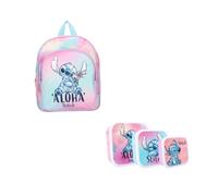 Shein Pack Stitch, Mochila Stitch Ohana Infantil 30 cm + Sanwichera Stitch Ohana 3 en 1, 12 x 12 x6 cm, Licencia Oficial 100%, Kiglam - Envíos 24-48 horas