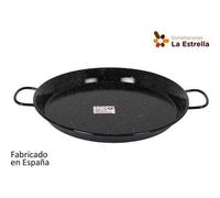 Shein Paellera Valenciana Jaspeada 42Cm 10 Raciones Acero Vitrificado Diseño Clásico Valenciano y Distribución Uniforme al Calor | Paellera Valenciana con S