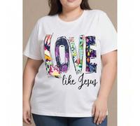 Shein Palabras Floral Tamaño Regular Picnic Novedades Camisetas Superiores Unisex Suministros Cómodo Cómodo Nuevos Llegados Deportivo Carrera Maratón Ca