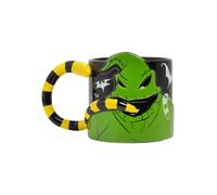 Shein Paladone Nightmare Before Christmas Oogie Boogie - Taza de cerámica esculpida en 3D que brilla en la oscuridad, con licencia oficial de Disney para ca