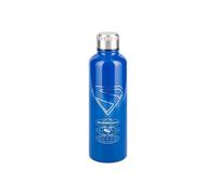 Shein Paladone Superman - Botella de agua de metal azul, con licencia oficial de DC Comics Superhero de 500 ml, termo reutilizable de acero inoxidable aisla