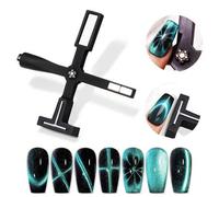 Shein Paleta magnética multifuncional 5 en 1, apta para esmalte de uñas efecto cat eye, herramientas de manicura magnéticas, bolígrafo magnético, diseño de