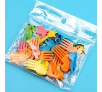 Shein Palillos para comida de niños, diseños de animales divertidos para niños quisquillosos, accesorios reutilizables para el almuerzo de niños pequeños, p