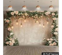 Shein Pancarta con mariposas púrpura, fondo con mariposas, pancarta con besos de mariposa y deseos de cumpleaños, accesorios para sesión de fotos, decoració