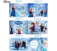 Shein Pancarta de fondo de 95*75cm con diseño de Disney Frozen para decoración de fondo de sofá, pared de TV, fiestas de cumpleaños, eventos al aire libre y