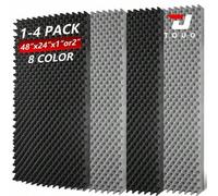 Shein Paneles de espuma de tratamiento acústico TOUO tipo caja de huevos, espuma insonorizante para pared 47.2"X23.6" 1-4 paquetes, aptos para uso en cine