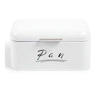 Shein Panera metálica con tapa abatible | Caja de almacenamiento para pan, bollería y galletas | Mantiene el pan fresco y seco | Diseño retro para cocina