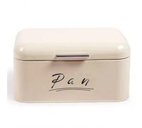 Shein Panera metálica con tapa abatible | Caja de almacenamiento para pan, bollería y galletas | Mantiene el pan fresco y seco | Diseño retro para cocina