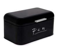 Shein Panera metálica con tapa abatible | Caja de almacenamiento para pan, bollería y galletas | Mantiene el pan fresco y seco | Diseño retro para cocina