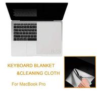 Shein Paño de limpieza de microfibra con protección de impresión de teclado de pantalla, protector de teclado de portátil compatible con MacBook Pro 13" 14"