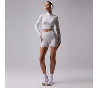 Shein Pantalones cortos ajustados sin costuras de cintura alta acanalados para actividades, pádel, tenis, pickleball, gimnasio y fitness