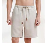 Shein Pantalones cortos casuales versátiles para hombre con cintura con cordón beige Día del Padre - Una guía de regalos del Día del Padre