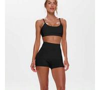 Shein Pantalones cortos de ciclismo de talle alto con bolsillo oculto, ideales para actividades fitness, gimnasio, pádel, tenis, pickleball