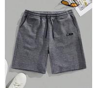Shein Pantalones cortos de hombre con cordón, de tela jacquard texturizada para el verano, un regalo pensado para el novio o esposo, adecuado para nadar, va