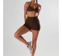 Shein Pantalones cortos mini de cintura alta, cómodos y activos para entrenamiento, correr, club de carrera, pádel, tenis, pickleball, gimnasio, fitness