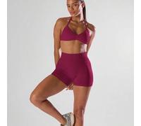 Shein Pantalones cortos mini de cintura alta cómodos y activos para entrenamiento, gimnasio, correr, club de running, pádel, tenis, pickleball