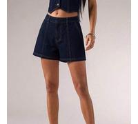 Shein Pantalones cortos vaqueros anchos y sueltos para mujer, ideales para el verano, carnaval, ir al trabajo, vacaciones, graduación, estilo chic Y2K, fies